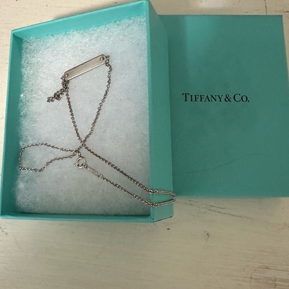 ⭐️🔥✨Tiffany & Co 1837 Collection Bar Necklace Sterling Silver 925 /size 16” - Picture 6 of 9